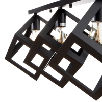 Светильник "Куб" 3хE27 40Вт черный 78х22х30 см BayerLux Светильник "Куб" 3хE27 40Вт черный 78х22х30 см BayerLux