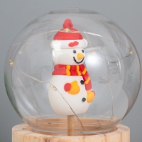 Ночник «Шар-снеговик» LED 3хAG10 шар 8см 6,5х6,5х11,5см Ночник «Шар-снеговик» LED 3хAG10 шар 8см 6,5х6,5х11,5см