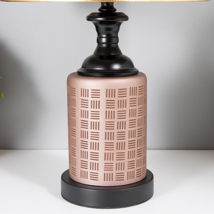 Настольная лампа Берта E27 40Вт черный 25х25х42,5 см RISALUX