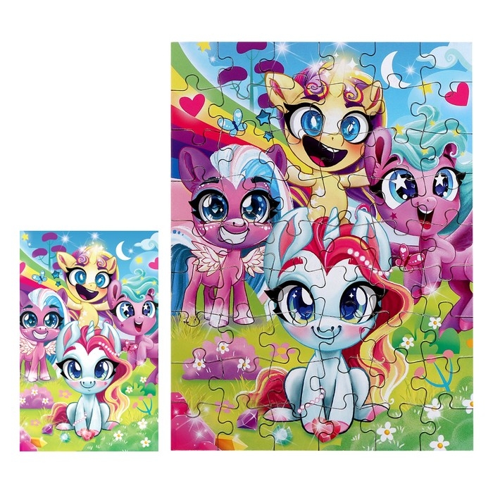 Пазл в термостакане &laquo;Единорожки&raquo;, 54 элемента, 350 мл