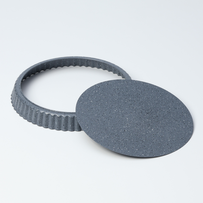 Форма для выпечки Доляна «Элин Мрамор», d=24 см, съёмное дно, антипригарное покрытие, цвет серый Форма для выпечки Доляна «Элин Мрамор», d=24 см, съёмное дно, антипригарное покрытие, цвет серый