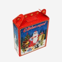 Новый год. Подарочная коробка новогодняя Подарок "Чаепитие" 16,8 х 7 х 25 см. Новый год. Подарочная коробка новогодняя Подарок "Чаепитие" 16,8 х 7 х 25 см.