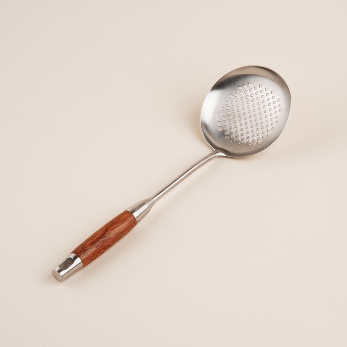 Шумовка из нержавеющей стали SLHome, «Рустик» 39×12,5 см, цвет серебряный Шумовка из нержавеющей стали SLHome, «Рустик» 39×12,5 см, цвет серебряный