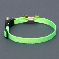 Ошейник кошачий "Бантик" со стразами, 30 х 1 см, салатовый Ошейник кошачий "Бантик" со стразами, 30 х 1 см, салатовый