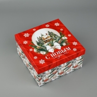 Набор подарочных коробок 3 в 1 &laquo;Счастья в Новом году&raquo;, 18 х 18 х 10 &ndash; 22 х 22 х 12 см, Новый год