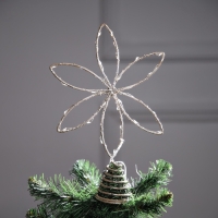 Светодиодная фигура «Цветок» 26х26х4 см см, 30 LED, батарейки ААх3 (не в комплекте), свечение теплое белое Светодиодная фигура «Цветок» 26х26х4 см см, 30 LED, батарейки ААх3 (не в комплекте), свечение теплое белое