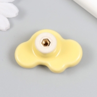 Ручка для шкатулки керамика, металл "Машинка" жёлтая 3,2х4,8х2,2 см Ручка для шкатулки керамика, металл "Машинка" жёлтая 3,2х4,8х2,2 см