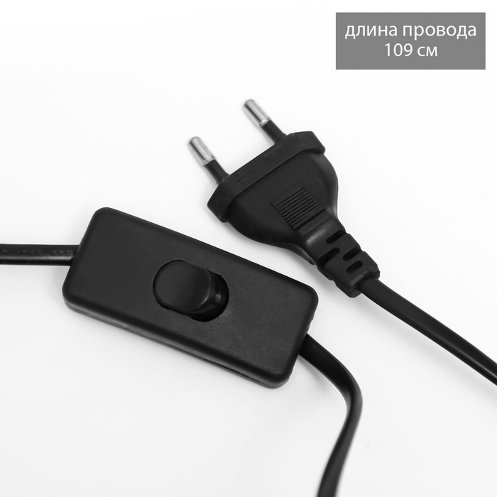 Лампа настольная "Бенита" 1х40Вт Е14 коричневый 15х15х30см