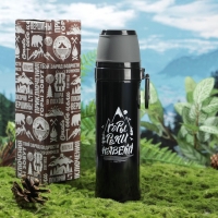 Термос с карабином &laquo;Горы&raquo;, 500 мл, сохраняет тепло 14 ч