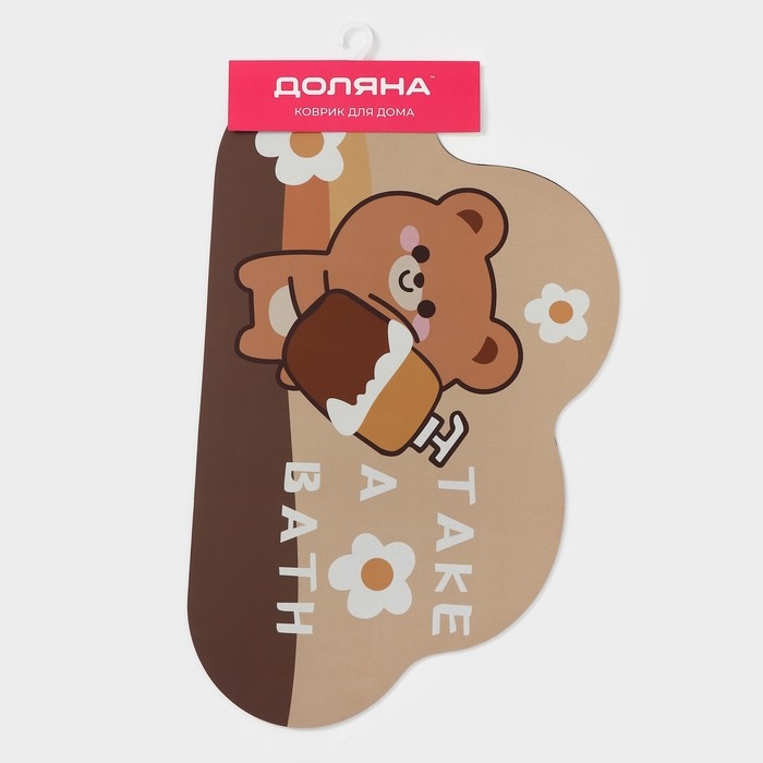 Коврик для дома Доляна Take a Bath, влаговпитывающий, 50×80 см Коврик для дома Доляна Take a Bath, влаговпитывающий, 50×80 см