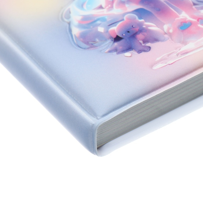 Записная книжка подарочная 96л,линия, цветной блок,обложка ПВХ 3D Аниме (9,5х10,5см)