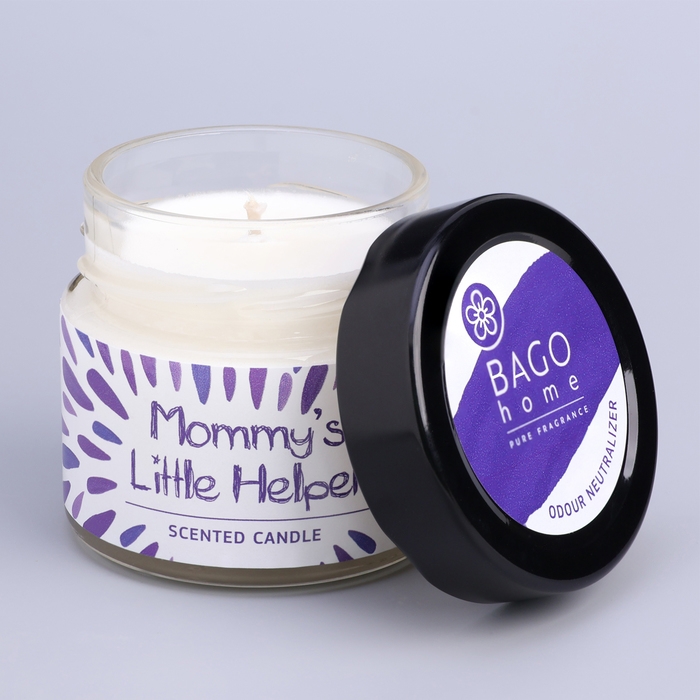 Свеча ароматическая в банке Свеча ароматическая в банке "Цветочная пудра", совый воск, 80 г