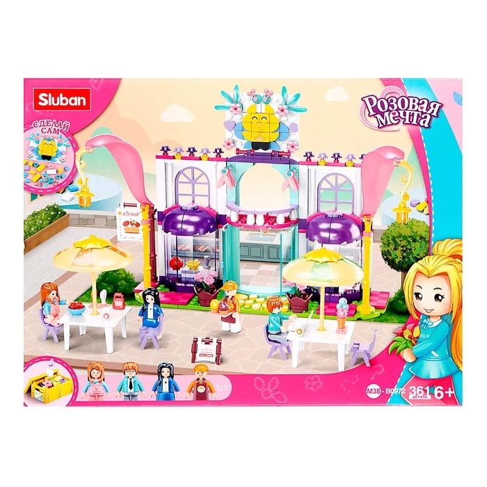 Конструктор &laquo;Розовая мечта. Уютное кафе&raquo;, 361 деталь