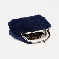 Кошелёк женский на фермуаре, цвет тёмно-синий Кошелёк женский на фермуаре, цвет тёмно-синий