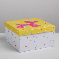 Набор коробок 10 в 1, упаковка подарочная, &laquo;Поздравления&raquo;, 10.2 х 10.2 х 6‒28.2 х 28.2 х 15 см