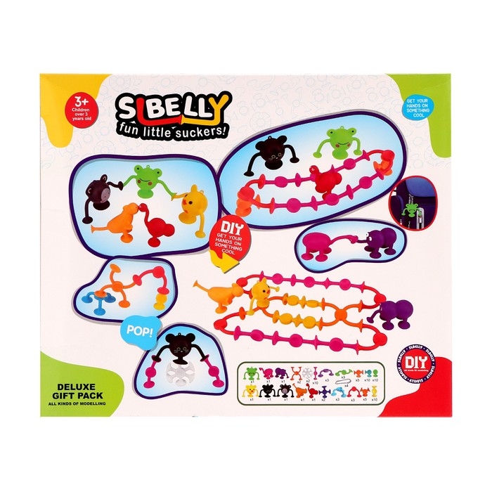 Конструктор &laquo;Забавные присоски&raquo;, 80 деталей