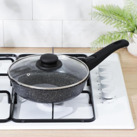 Сковорода Доляна «Элит», d=22 см, съёмная ручка, стеклянная крышка, антипригарное покрытие Сковорода Доляна «Элит», d=22 см, съёмная ручка, стеклянная крышка, антипригарное покрытие