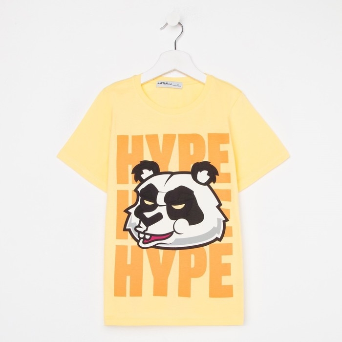 Футболка для мальчика KAFTAN Футболка для мальчика KAFTAN "Hype", рост 146-152, цвет жёлтый