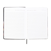 Ежедневник недатированный A5 136 листов, кожзам deVENTE. Nature, твердая обложка с поролоном, перфорация, ляссе, блок 70, синий