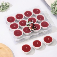 Набор свечей ароматических "Вишня", 24 шт, 5х2,8 см Набор свечей ароматических "Вишня", 24 шт, 5х2,8 см