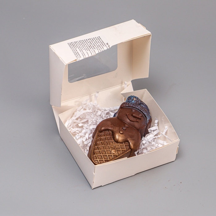 Фигурка шоколадная, " Снеговик-мороженка", 80 г