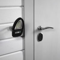 Садовый светильник на солнечной батарее с датчиком движения, накладной, 9.5 &times; 13 &times; 5 см, 49 LED, свечение белое