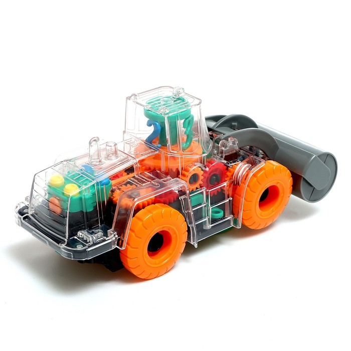 Трактор &laquo;Шестерёнки&raquo;, работает от батареек, световые эффект, МИКС