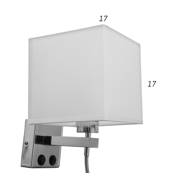 Бра 2236/1WT E27 40Вт бело-хромовый 17х21х45 см Бра 2236/1WT E27 40Вт бело-хромовый 17х21х45 см