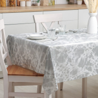 Клеёнка на стол на нетканой основе Доляна &laquo;Витая&raquo;, ширина 137 см, рулон 20 м, цвет белый