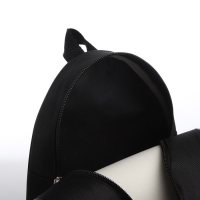 Рюкзак детский для девочки &laquo;Кот в костюме акулы&raquo;, 23х20,5 см, на молнии, цвет чёрный