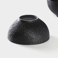 Набор салатников фарфоровых Magistro Lofty, 2 предмета: 600 мл, d=14 см, цвет черный Набор салатников фарфоровых Magistro Lofty, 2 предмета: 600 мл, d=14 см, цвет черный