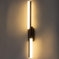 Бра "Штрих" LED 3000К черный 60х5х5см