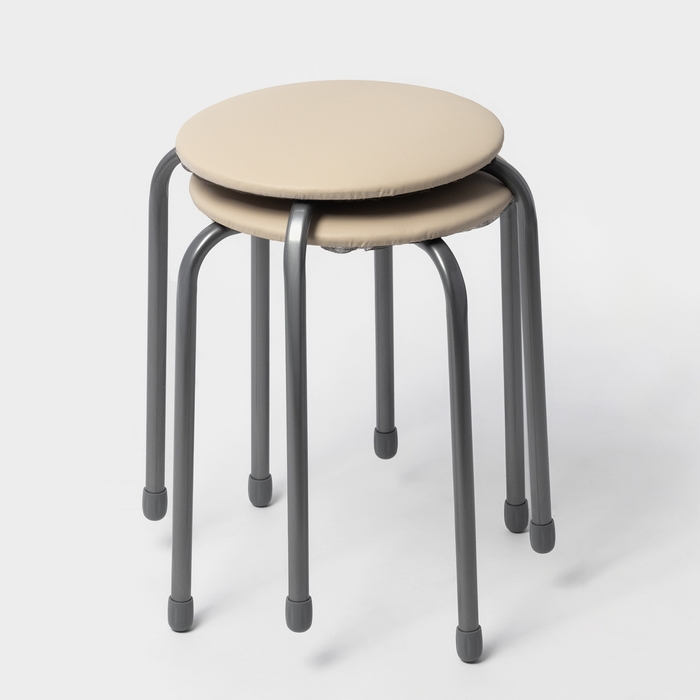 Набор табуретов &laquo;ЭКОНОМ&raquo; ТЭ2/СК, слоновая кость, 2 шт