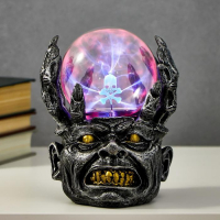 Плазменный шар полистоун "Страшилка" от 220В 14х13,5х17,5 см RISALUX Плазменный шар полистоун "Страшилка" от 220В 14х13,5х17,5 см RISALUX