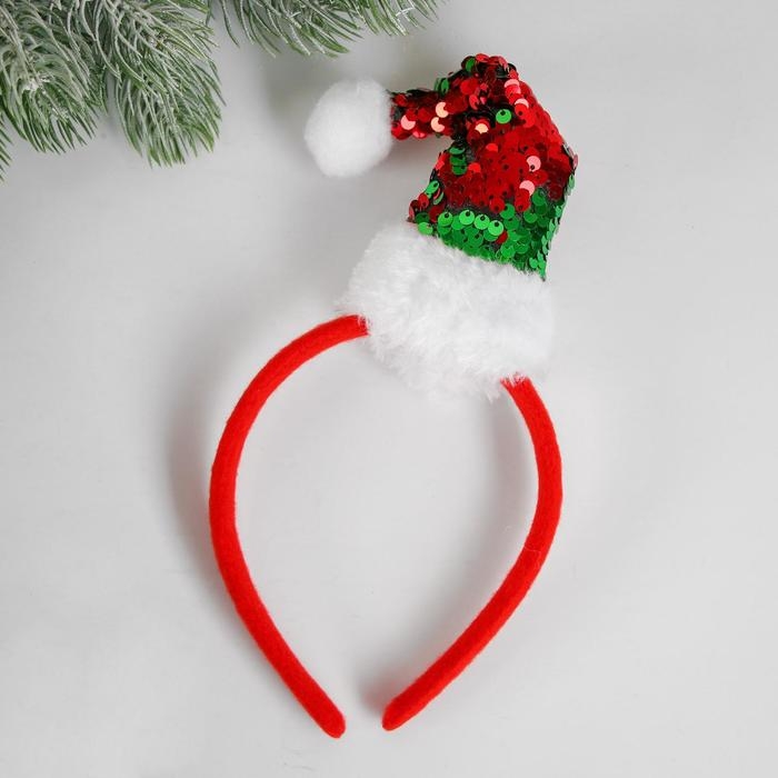 Карнавальный ободок &laquo;Колпак&raquo;, с пайетками