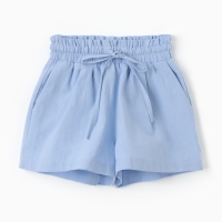 Костюм для девочки (рубашка и шорты) MINAKU, цвет голубой, рост 146-152 см Костюм для девочки (рубашка и шорты) MINAKU, цвет голубой, рост 146-152 см