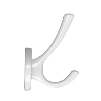 Крючок мебельный CAPPIO SIMPLE, двухрожковый, белый Крючок мебельный CAPPIO SIMPLE, двухрожковый, белый