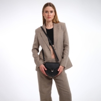 Сумка женская TEXTURA, мессенджер, маленький размер, цвет чёрный