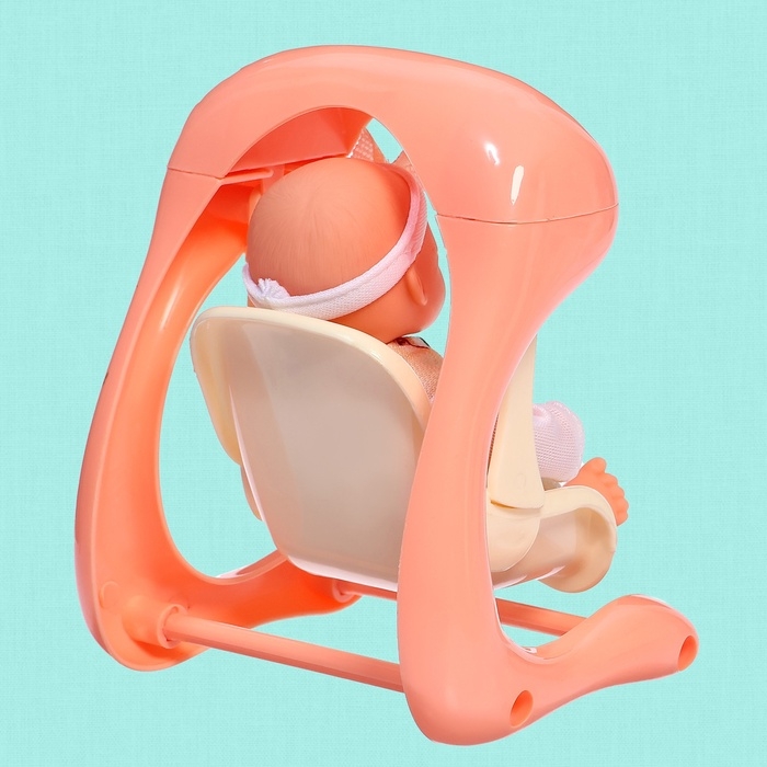 Пупс &laquo;Милый малыш&raquo; с качелью, 15 см, МИКС