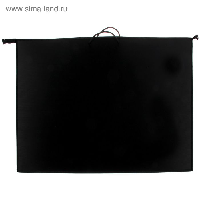 Папка для чертежей и рисунков А1, 900 х 655 х 50 мм, с ручками, пластиковая, молния сверху, ПР 4, 0.9 мм, чёрная Папка для чертежей и рисунков А1, 900 х 655 х 50 мм, с ручками, пластиковая, молния сверху, ПР 4, 0.9 мм, чёрная