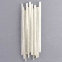 Трубочки для коктейля &laquo;Блёстки&raquo;, в набор 12 шт., цвет золотой