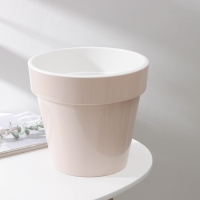 Кашпо для цветов со вставкой &laquo;Порто&raquo;, 6 л, цвет жемчужный