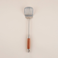 Лопатка перфорированная из нержавеющей стали SL Home, &laquo;Рустик&raquo;, 39,5&times;8 см, цвет серебряный