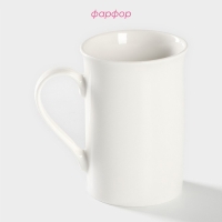 Кружка фарфоровая Доляна «Навстречу любви», 300 мл, цвет белый Кружка фарфоровая Доляна «Навстречу любви», 300 мл, цвет белый