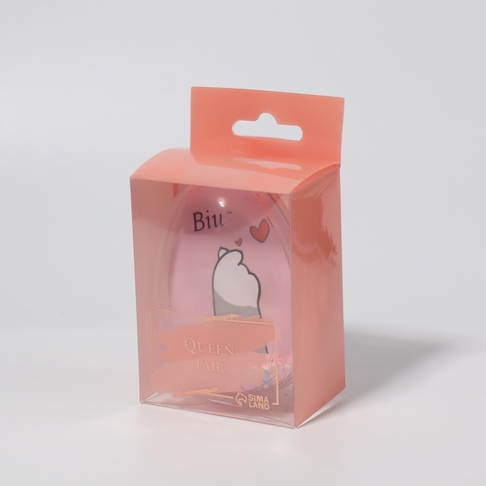 Расчёска - шейкер «Лапки», 5,5 × 9 см, цвет нежно - розовый Расчёска - шейкер «Лапки», 5,5 × 9 см, цвет нежно - розовый