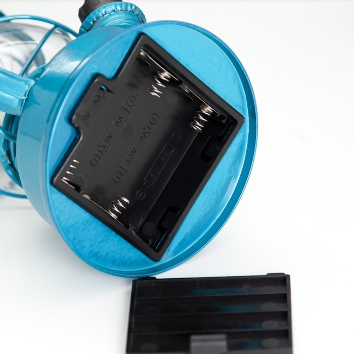 Керосиновая лампа декоративная лазурный 9,5х13,5х18,5 см RISALUX Керосиновая лампа декоративная лазурный 9,5х13,5х18,5 см RISALUX