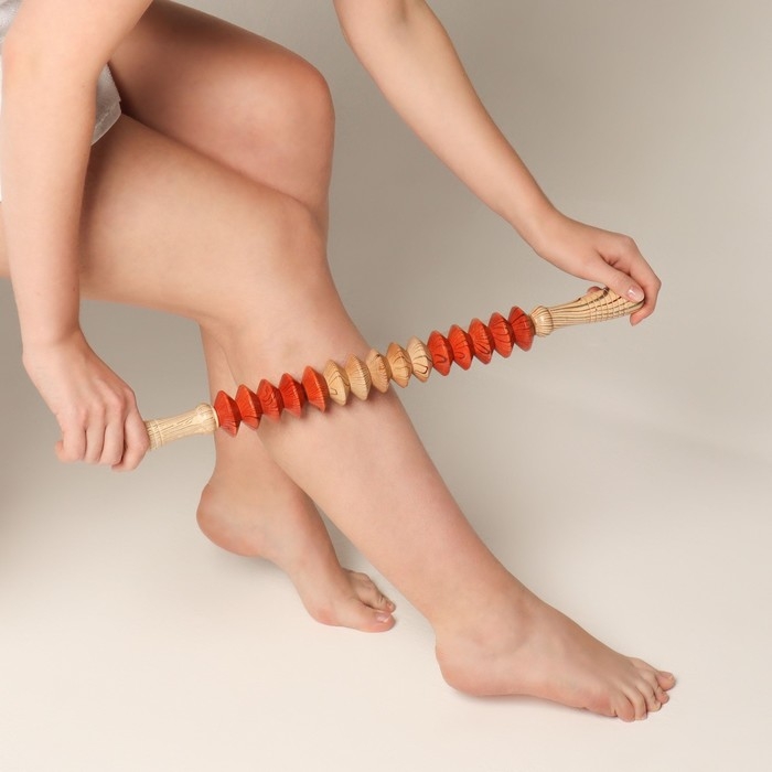 Массажёр «Скалка», универсальный, 47 × 4 см, деревянный Массажёр «Скалка», универсальный, 47 × 4 см, деревянный