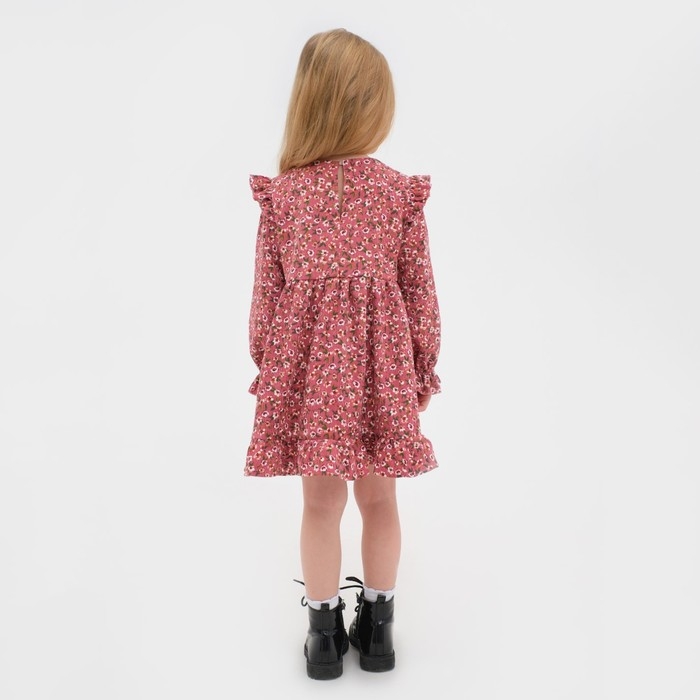 Платье детское KAFTAN "Цветы", р. 36 (134-140), розовый
