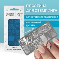 Диск для стемпинга металлический «Текстура», 12 × 6 см Диск для стемпинга металлический «Текстура», 12 × 6 см