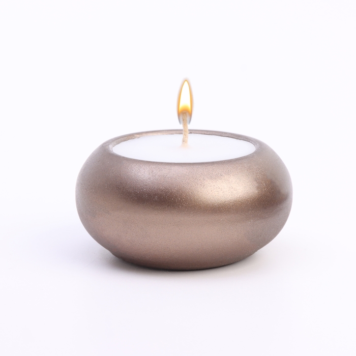 Свеча "Полноторие" в подсвечнике из гипса малый,6х3см